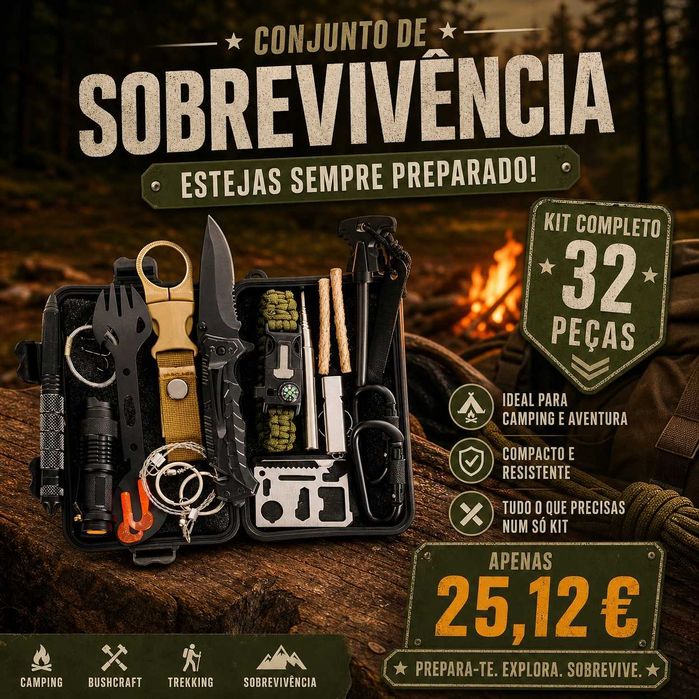 Conjunto De Sobrevivência C/ 32Pcs