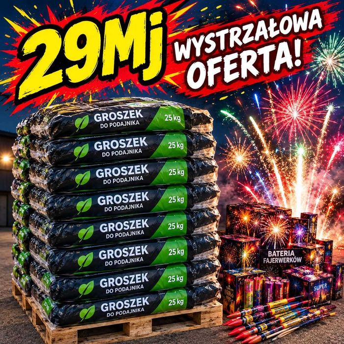 Groszek do Podajnika klasa 29MJ/KG Workowany Polska