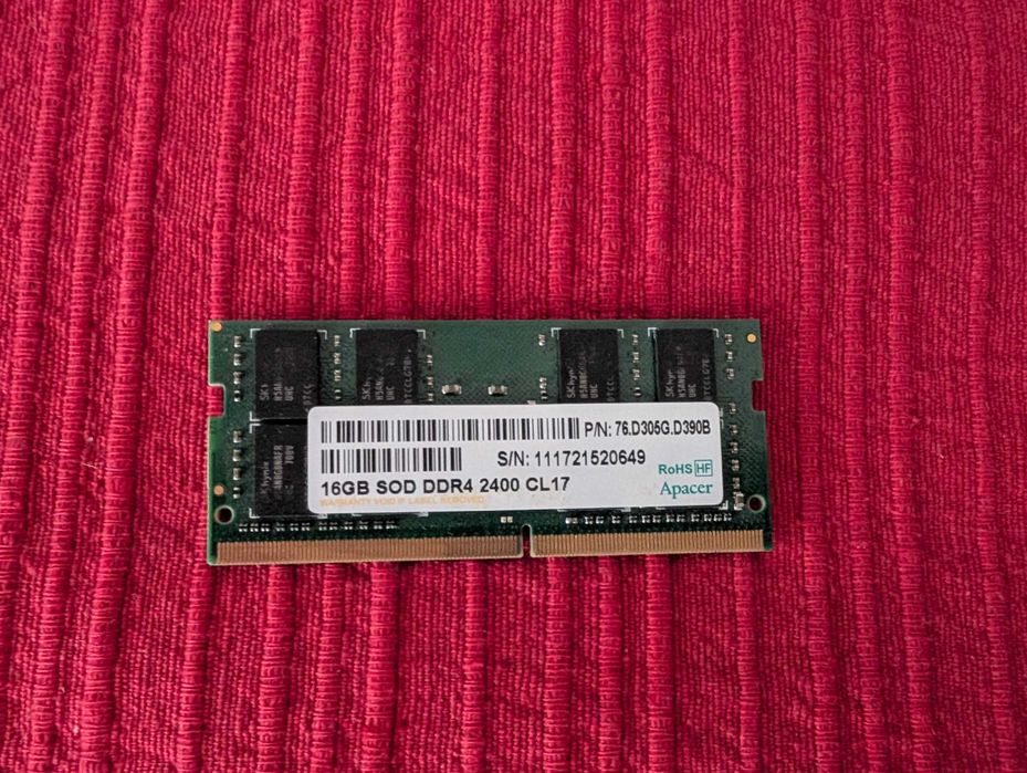 Memória RAM - 16 GB DDR4 2400  CL17  (APACER)