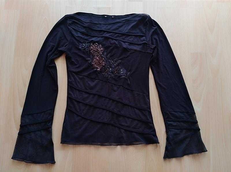 Cienka bluzka damska , przezroczysta, elegancka rozmiar S