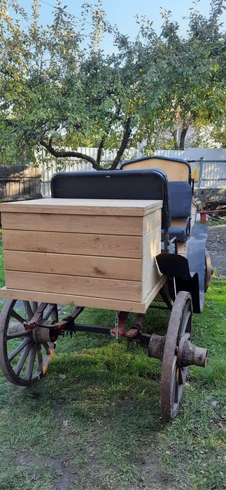 Карета  з мягкими кріслами та ящиком для речей.