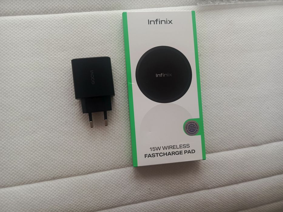 Infinix-nowa bezprzewodowa ładowarka indukcyjna/moc 15W/USB-C/zasilacz