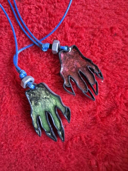 Naszyjnik handmade zombie postapo pazur