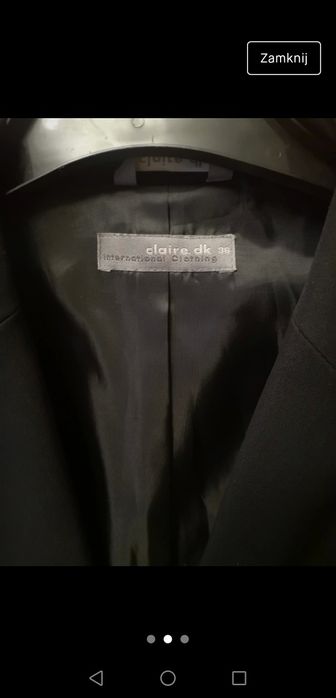 Czarny żakiet claire rozmiar 36