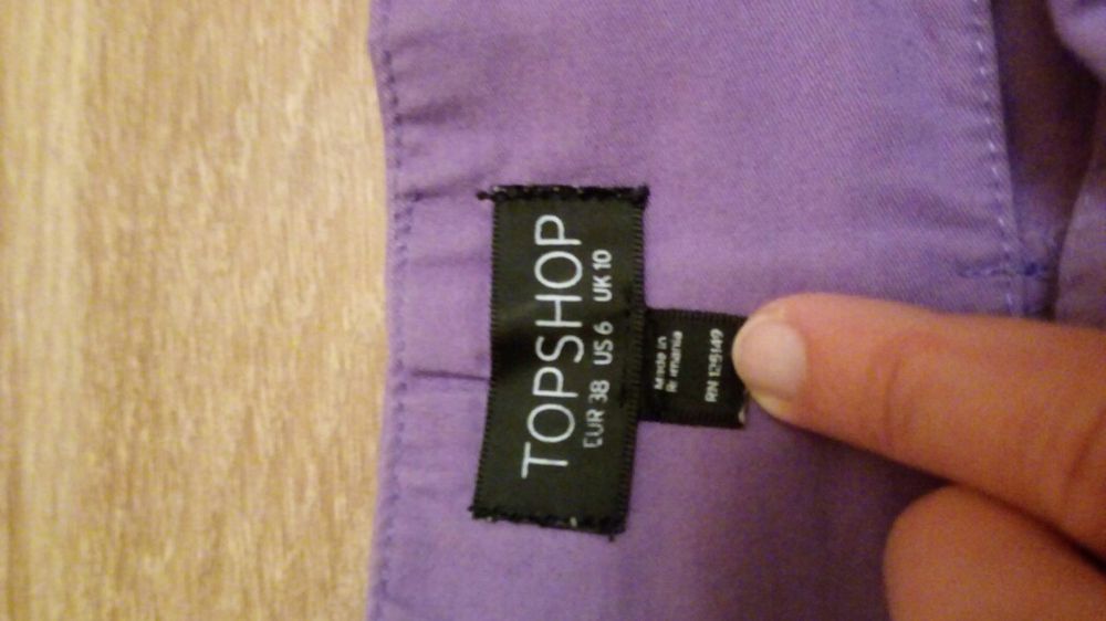 Spodniczka fioletowa TopShop rozm. EUR. 38
