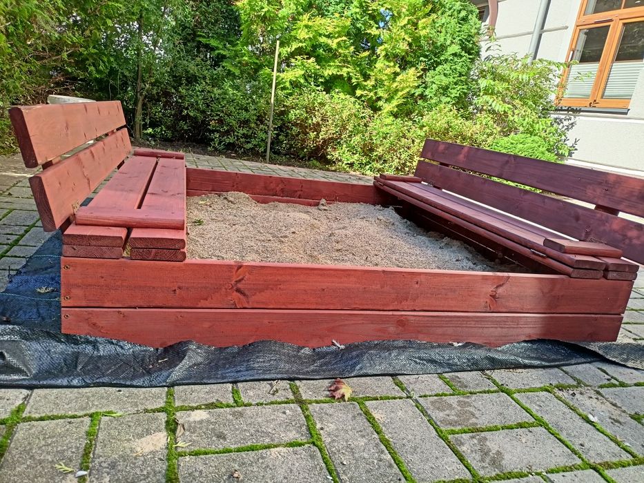 Piaskownica drewniana składana