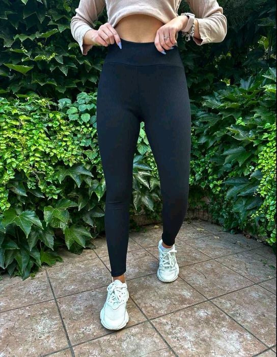 Лосіни в рубчик не утеплені