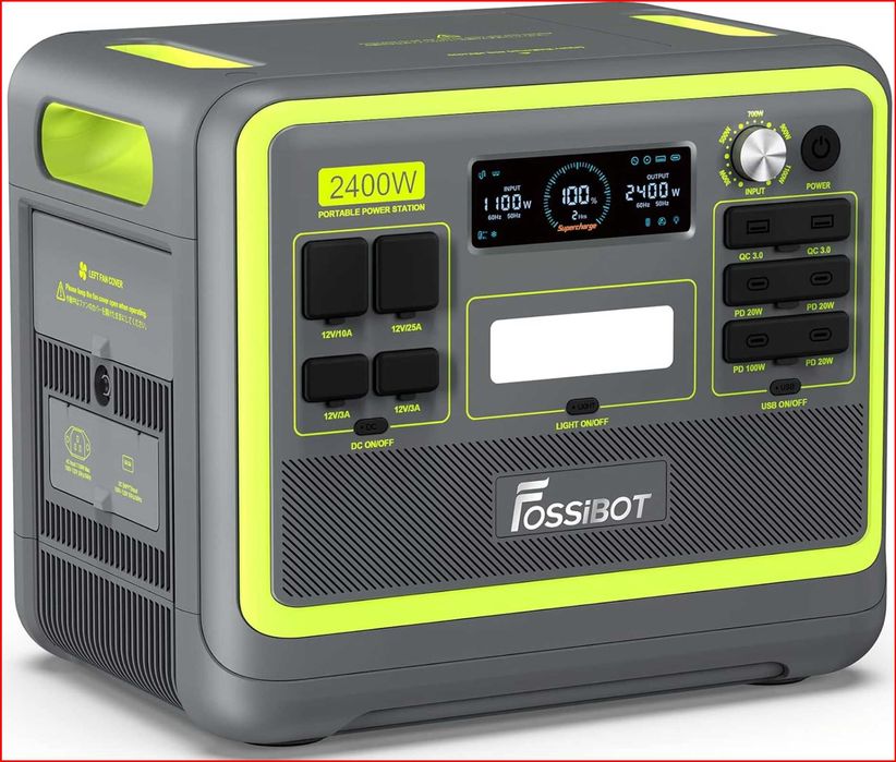 Fossibot F2400 — зарядна станція 2400 Вт, 2048 Вт·год, LiFePO4