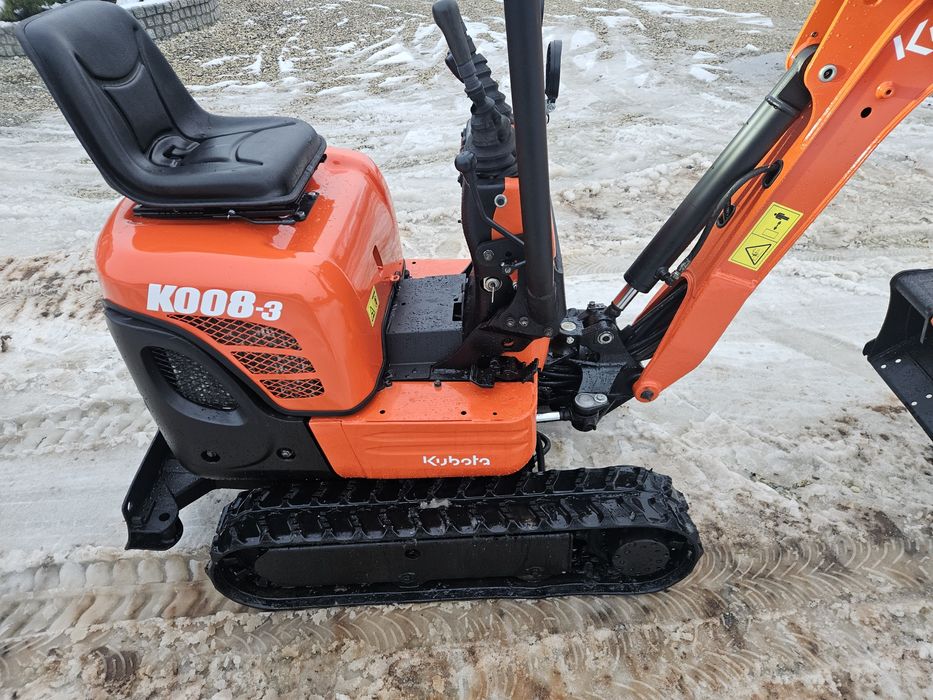 Kubota K008-3 minikoparka Waga 1 tona 2013rok.JCB,CAT,BOBCAT.