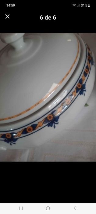 Terrina e bule vista alegre novo