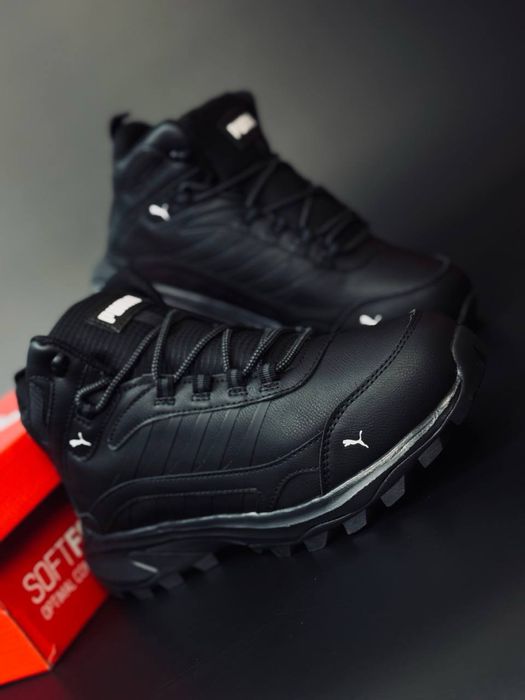 Зимняя кожанная мужская обувь / ботинки кроссовки Puma зима до -31°