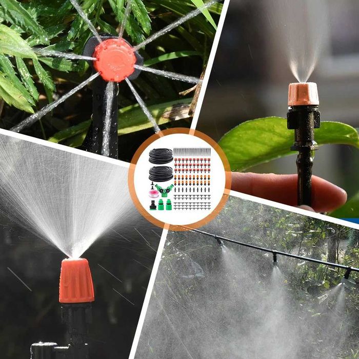 System nawadniania ogrodu 30m 149 elementów Linia Kroplująca Na Balkon