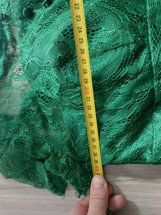 wyjątkowa zielona sukienka wesele okazje S/M