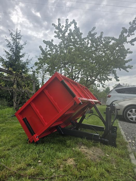 Nowa skrzynia z kiprem hydraulicznym do transportu do ciągnika 2.0 m