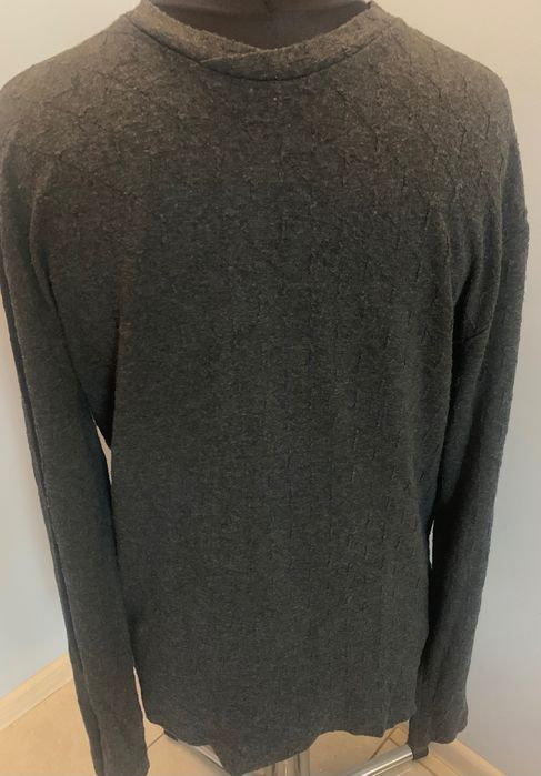 Armani Collezioni markowy szary męski sweter XL  viskoza , oryginał