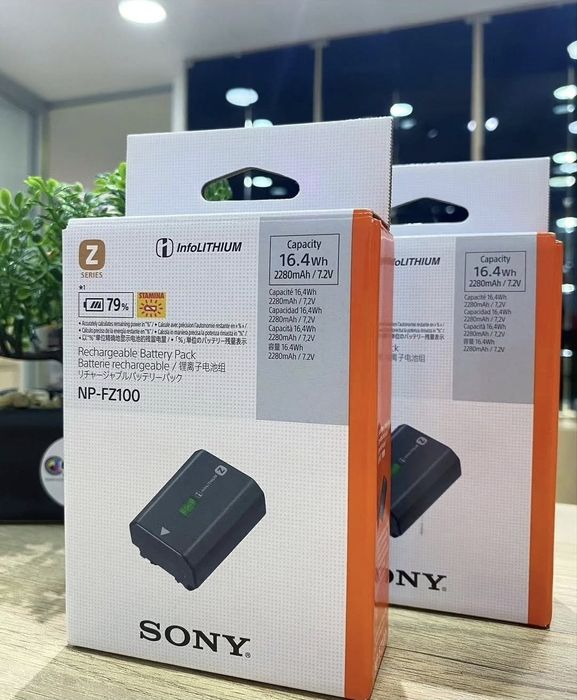 Sony NP-FZ100 для ZV-E10II,A6700,A7III,A7SIII,A7IV,7V,7C,A7CII,FX30.