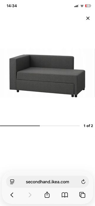 IKEA BYGGET Leżanka/sofa rozkładana