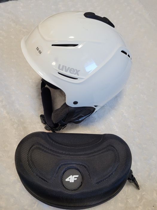 Kask uvex narciarski biały 52-55 lekki i wygodny