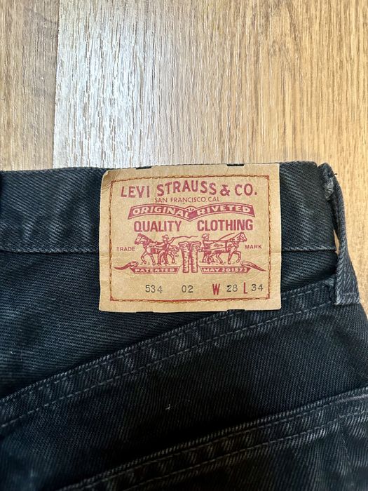 Spodnie dżinsowe jeansowe czarne 34 Levis vintage bawełna