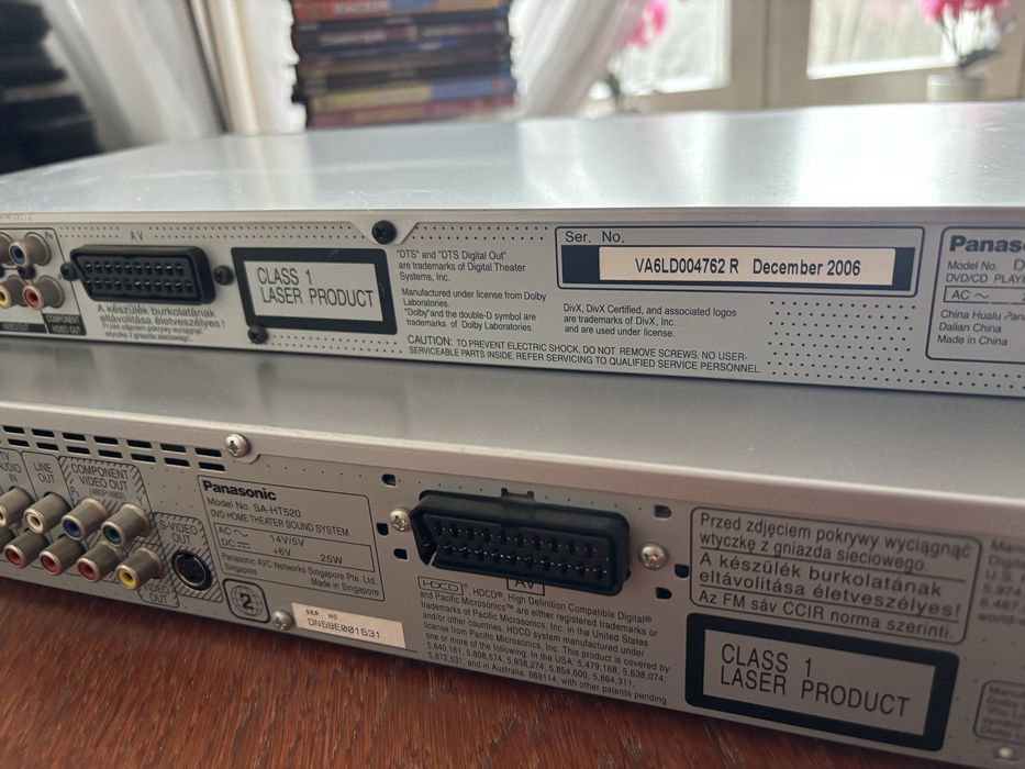 DVD Panasonic SA-HT 520 z subwooferem i Panasonic S-325