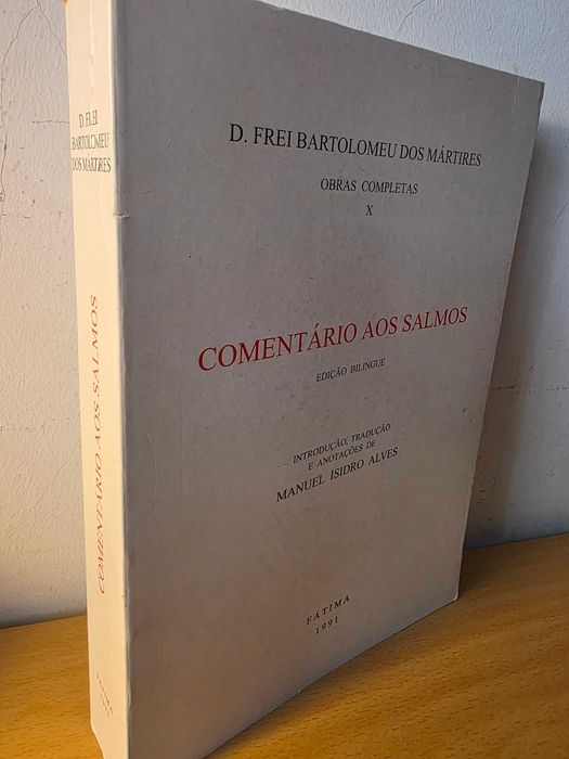 Livro "Comentário aos Salmos" de D. Frei Bartolomeu dos Mártires