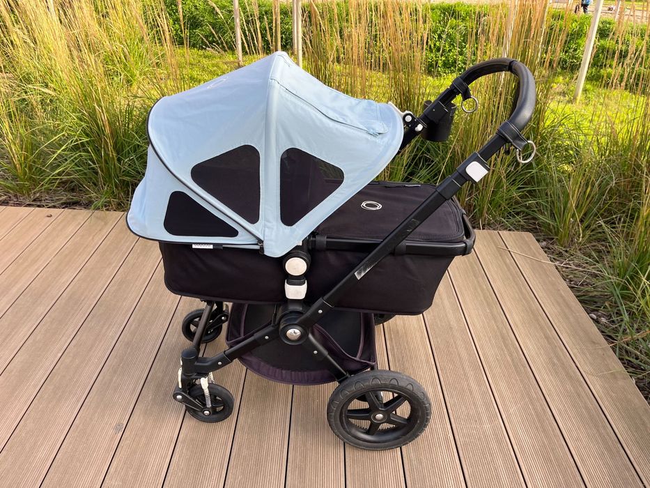 Bugaboo Cameleon 3 wózek 2w1 + akcesoria, czarna rama