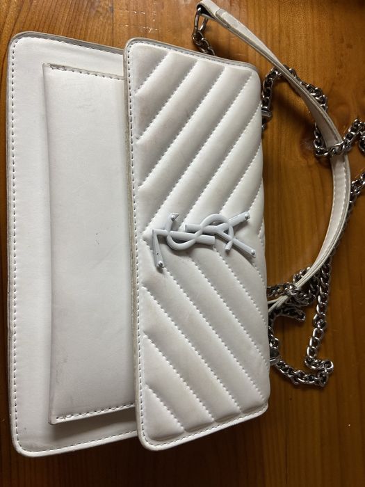 Сумка белая saint laurent