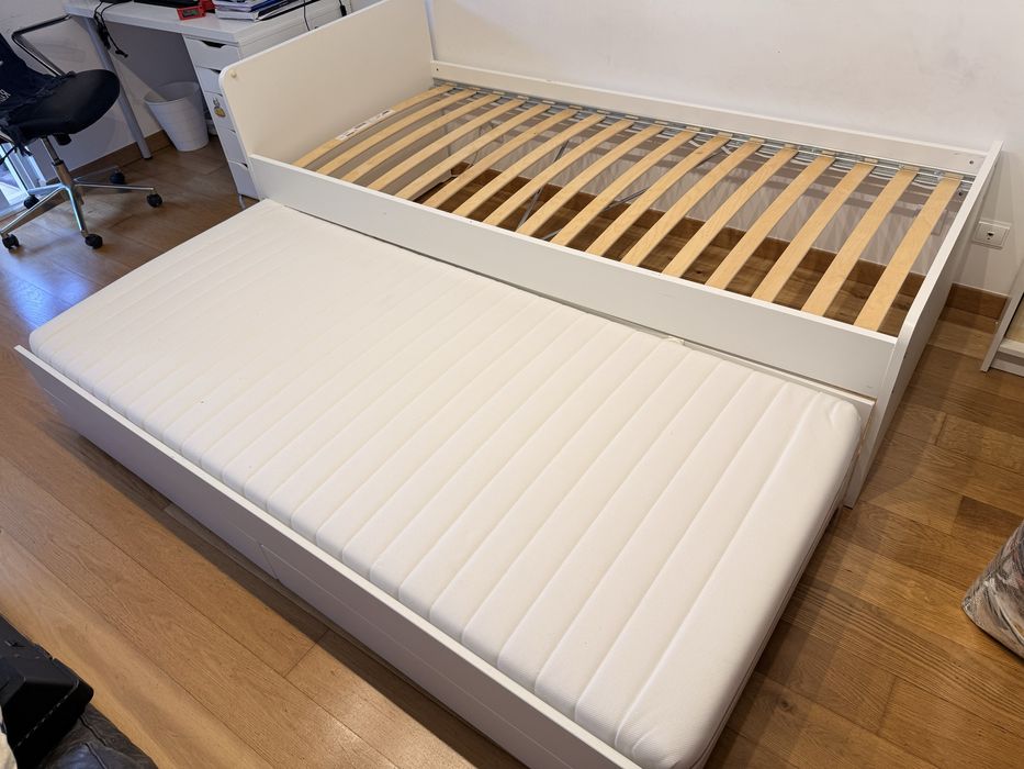 Cama dupla IKEA SLAKT 96x206cm com ou sem colchōes