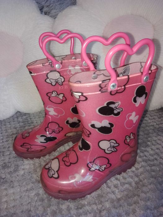 Różowe kalosze dziewczęce r. 24 Myszka Minnie Disney Primark