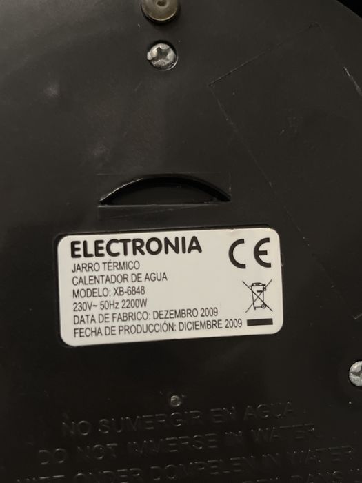 Jarro termico eletrico - Electronia