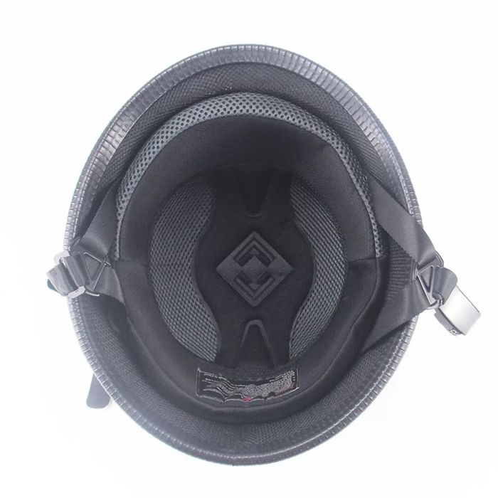 Capacete aberto estilo alemão M, L e XL certificação DOT moto racer