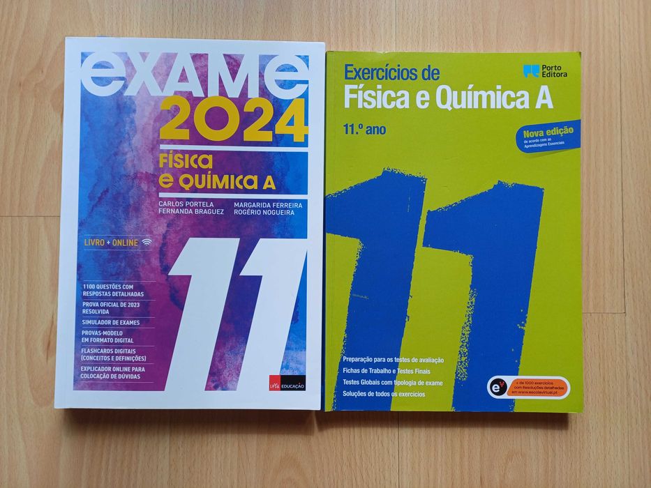Livros de execícios de Física e Química