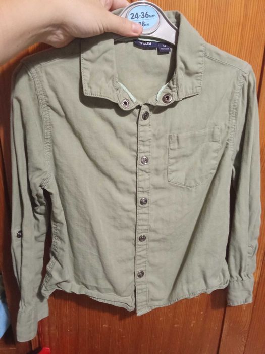 Camisa verde criança
