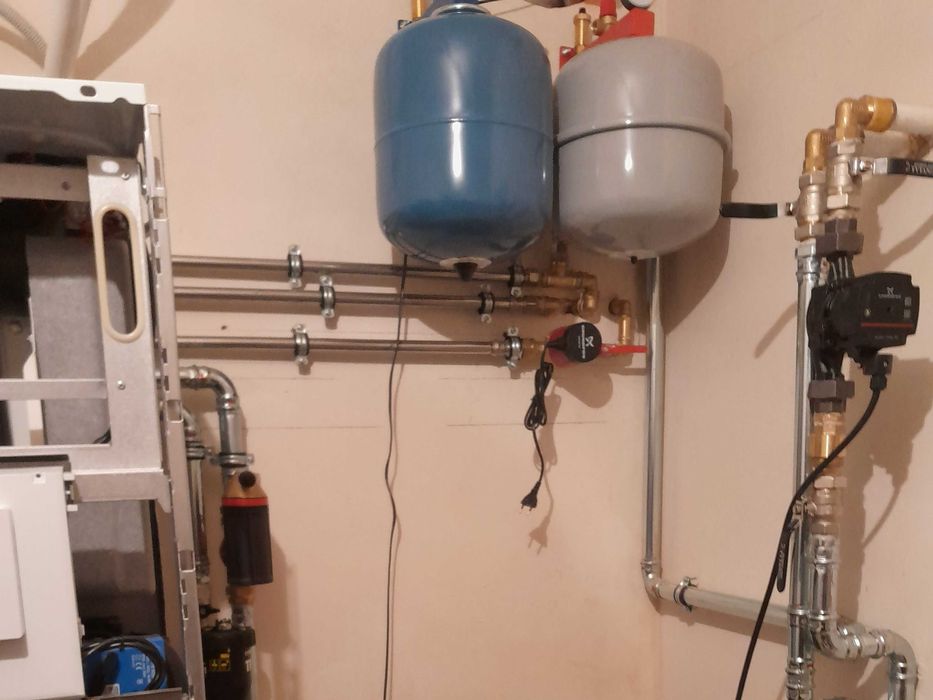 Montaż pompy ciepła Vaillant lub Saunier Duval - kompletna kotłownia