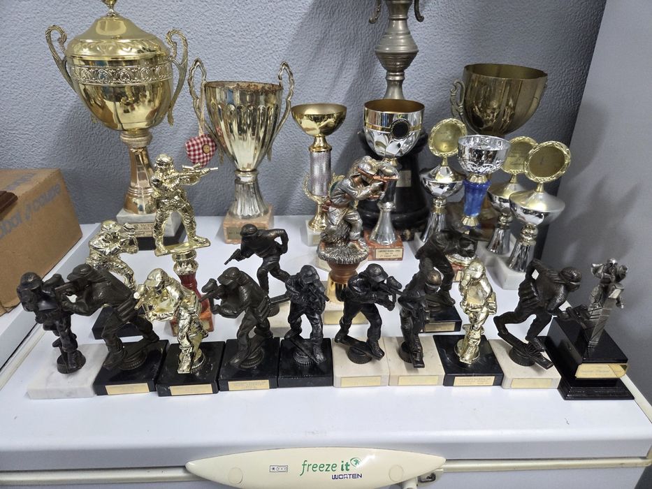 Vários troféus/taças