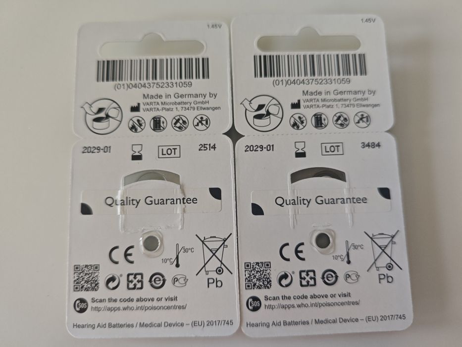 10 szt.Baterie Oticon do aparatów słuchowych 13