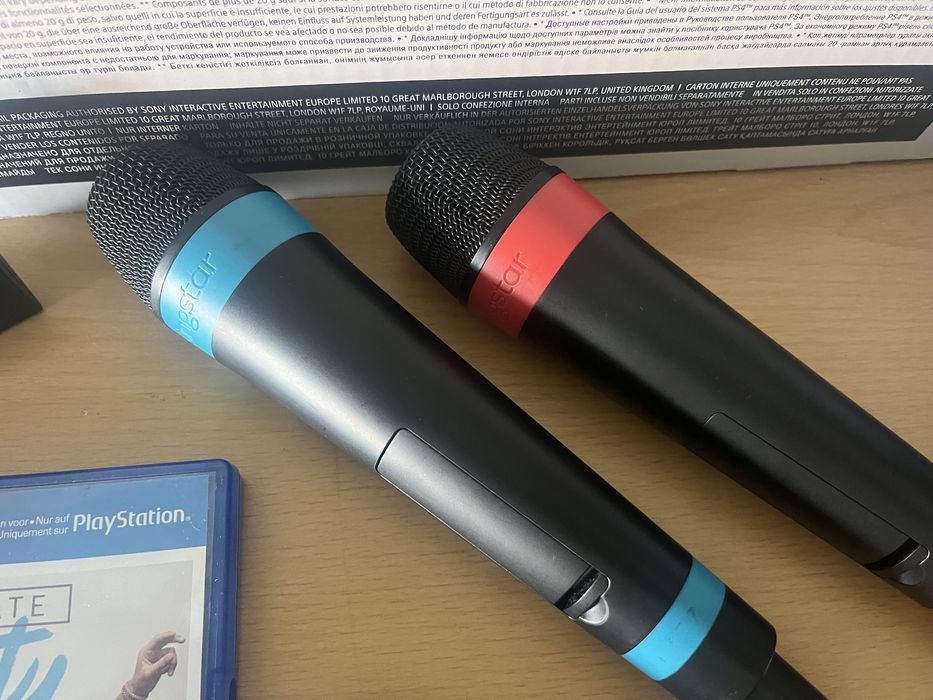 Microfones ps4 singstar mais jogo