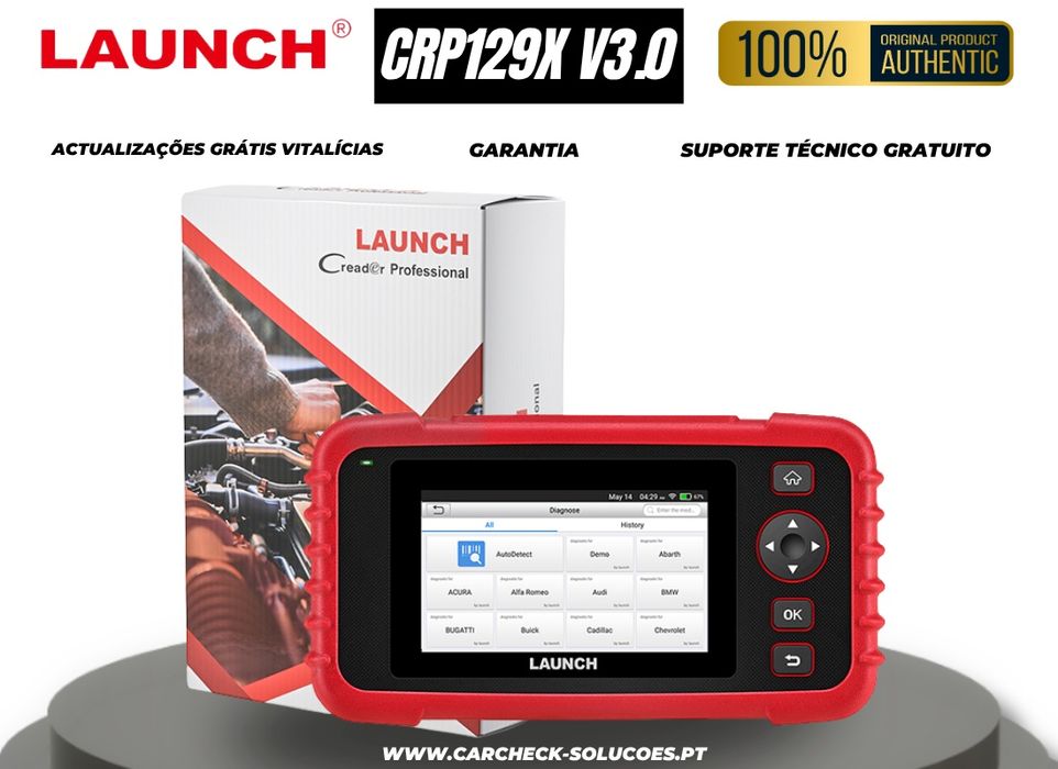 Launch CRP 129X V3 Máquina Diagnóstico Automóveis