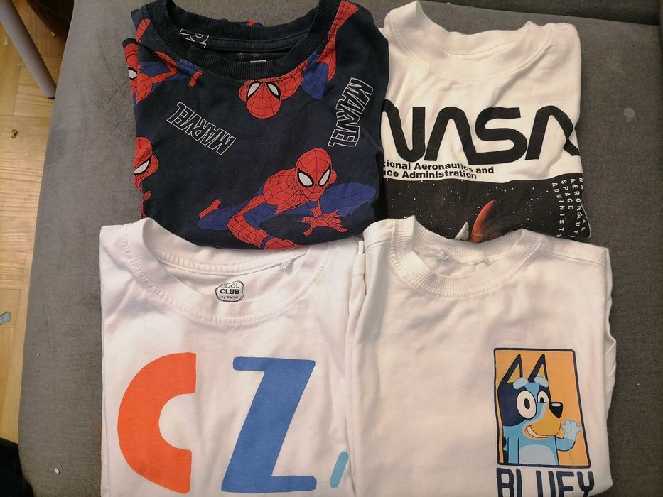 Zestaw t-shirtów dla chłopca na lato hm Zara Smyk 98/104