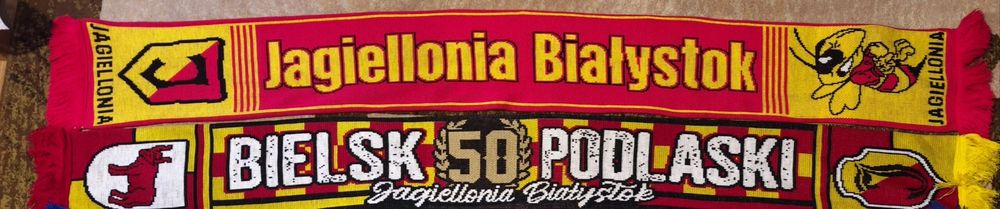 Dwa szaliki Jagiellonia Białystok