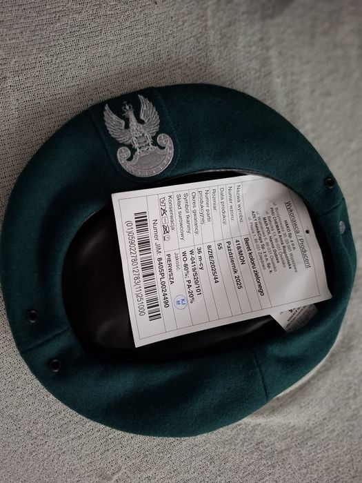 Beret WP Zielony Wojsk Lądowych MON rozmiar 55.