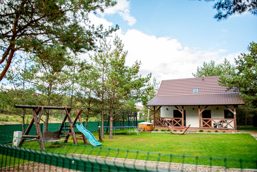 #Domek z sauną i banią na Kaszubach.