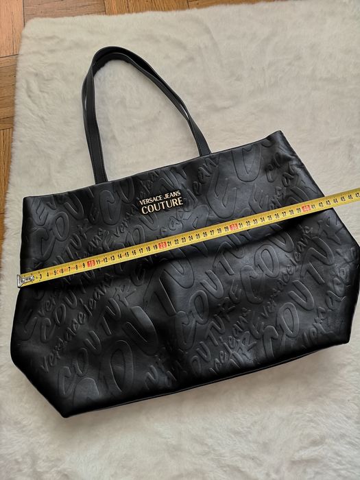 Torebka shopper czarna Versace Jeans Couture