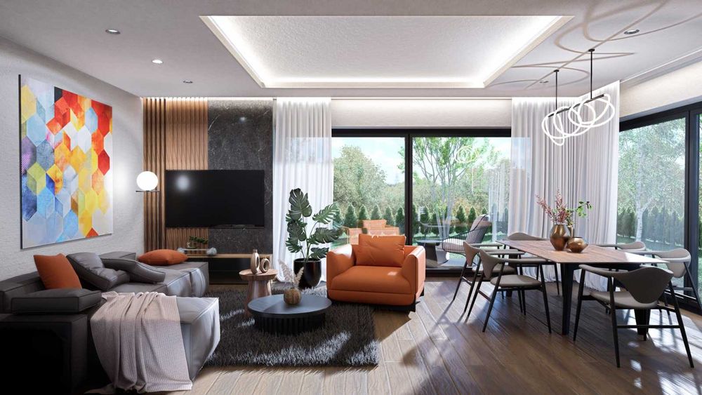 Wizualizacje budynków, wnętrz, rzuty 3D, spacery, projekty elewacji