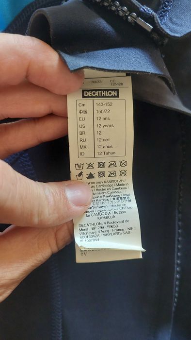 Fato Surf de Verão para Criança Azul Neoprene 1,5 mm OLAIAN 12 anos