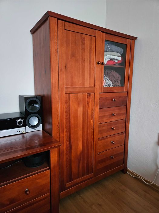 Zestaw mebli – lite drewno, bardzo dobry stan