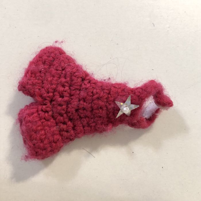 kostium spodnium dla lalki Evi Chelsea ręcznie robiony na szydełku