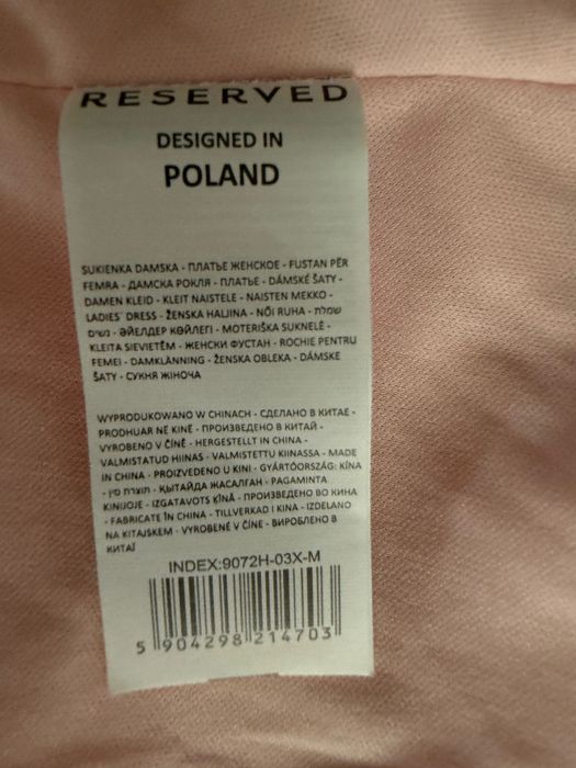 Sukienka cekinowa Reserved M