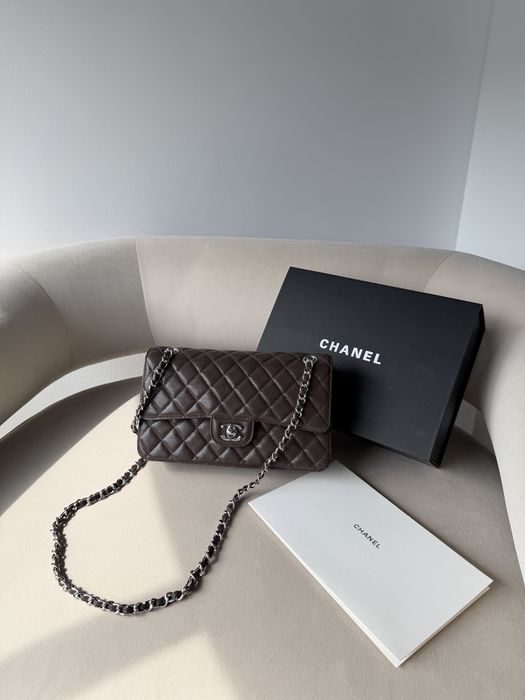 Сумка Chanel Classic 25 Chocolate шоколадна