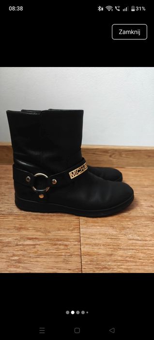 Botki Michael Kors 39 skórzane premium skóra kozaki